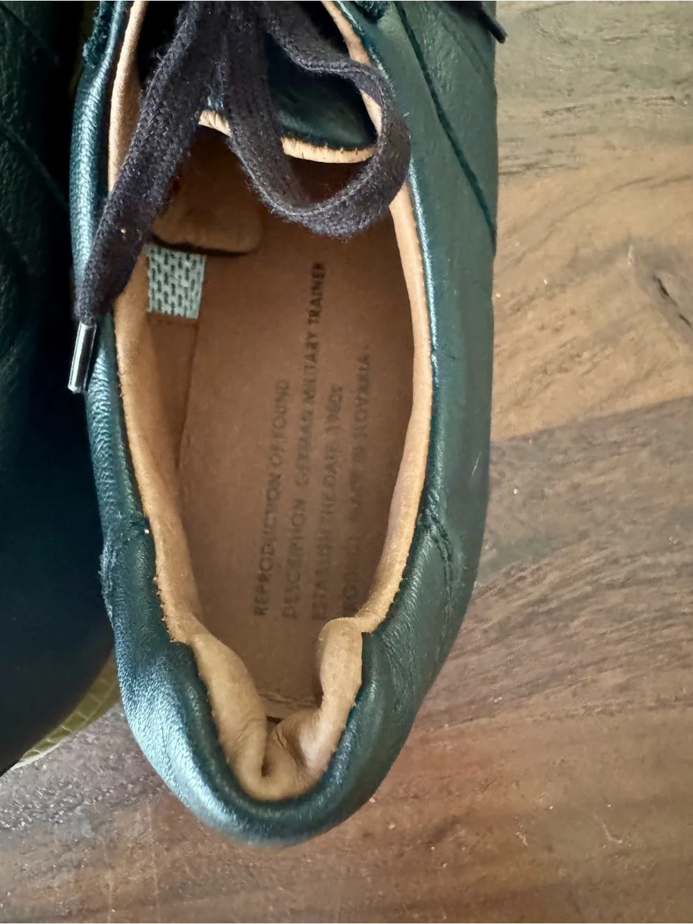 Reproduction of Found 1700l German Army Military Trainers EU 44 Black/Gum Unworn